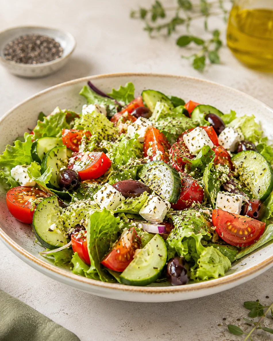 Ensalada mediterránea con chía
